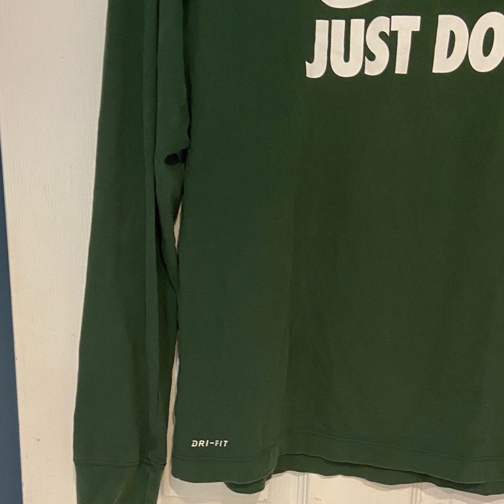 Nike Forest Green Dri-FIT Long Sleeve Shirt - Picture 6 of 6